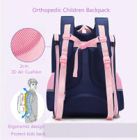 Mochila Escolar 3D Gato SUN EIGHT Para Niñas Impermeable Y Con Espalda Ortopédica Cierre De Cremallera Material De Nylon - details 6