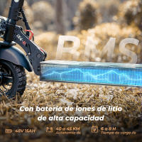 Patinete Eléctrico iScooter iX4 800W 10" con APP 48V 15 Ah Batería Máxima Alcance 45 Km Potente para Adultos - details 4