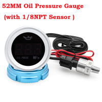 Gauge De Temperatura De Agua 52mm Para Coche Con Pantalla Digital LED Y Función De Alarma Medidor De Nivel De Combustible Voltímetro Y Presión De Aceite - details 7