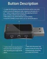 Transmisor y receptor Bluetooth 5,3 para coche, Kit de miniadaptador de Audio inalámbrico estéreo para Radio Fm, manos libres, llamada, alimentación USB - details 11