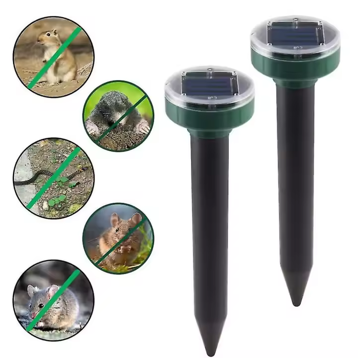 Repelente solar ultrasónico para serpientes y ratones, repelente de plagas de roedores. - 1