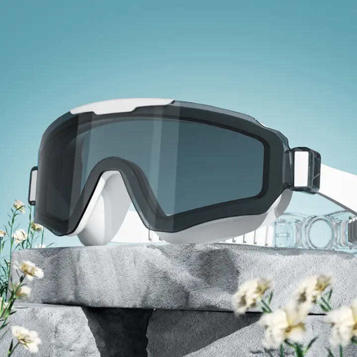 Nuevos Gafas De Natación Estilosas Con Marco Grande Protección UV Impermeables Visión HD Para Adultos Hombres Y Mujeres - 1