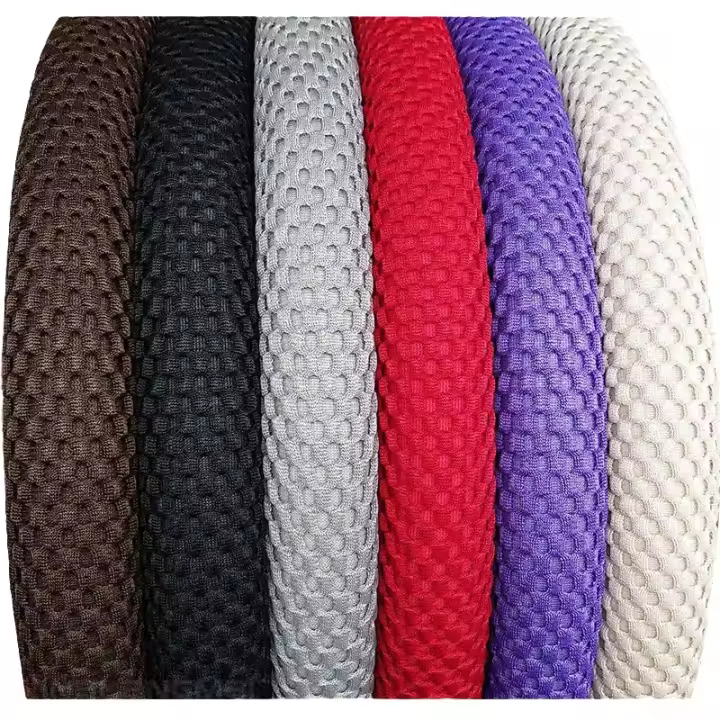 Cubierta De Volante De Coche Universal Elástica 38cm Para Todas Las Estaciones Ajustable En Forma Redonda/D Accesorios De Auto Antideslizante - 1