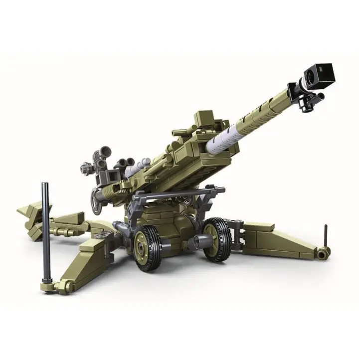 Bloques De Construcción Compatible Con Modelos De Artillería Ligera Del Ejército WW2 258PCS Juguete Educativo Para Niños Regalo Para Niños Hombres Edad Recomendada 6-12 Años - 1
