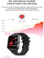 Reloj inteligente deportivo y de fitness de 1,54 pulgadas, reloj inteligente con Bluetooth IP67 resistente al agua, lector de actividad y probador de agua, pantalla LCD táctil a todo color, con monitor de frecuencia cardíaca/sueño, para Android e iOS - details 0