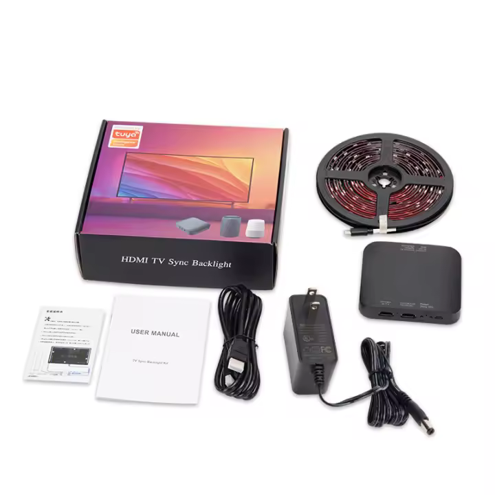 Tira De Luz LED RGB-IC Smart HDMI Para TV Immersion Compatible Con Alexa Y Google Assistant Decorativa Para Gaming Y Sin Químicos De Alta Preocupación - 1