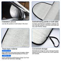 Cubierta De Parabrisas Automática Universal Bloqueador De UV Sombrilla Solar Reflectante Para Ventana Frontal Aluminio Y Tela Cubierta De Nieve Para Coche SUV Camión - details 3