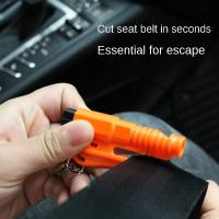 Martillo De Seguridad Para Coche Compacto 3-en-1 Rompe Ventanas Y Cortador De Cinturones Herramienta De Rescate Emergente Para Accesorios De Vehículo - details 5
