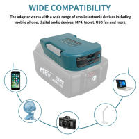 Soporte De Carga Rápida Para Batería Makita 18V Con USB Y Tipo-C Adaptador Portátil Para Baterías Sin Incluir - details 5
