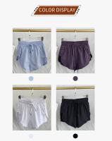 Shorts De Yoga Para Mujer Cintura Alta Doble Capa Secado Rápido Transpirables Para Atletismo Y Running Fitness - details 5
