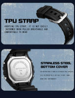 Reloj Deportivo Para Hombre SANDA G Style Fashion Resistente Al Choque Y Al Agua LED Digital Reloj Militar Con Luz Trasera Y Alarmas - details 15