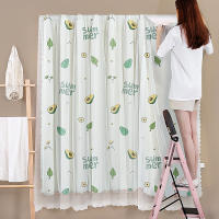 Cortinas Adhesivas De Encaje Negro Con Estampado 1 Pieza Instalación Fácil Sin Agujeros Adecuadas Para Dormitorio Y Sala De Estar - details 15