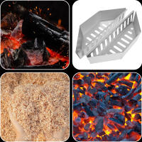 2/4Pcs Porta Carbón Para Barbacoa Accesorio De Jardín Metálico Galvanizado Fácil De Limpia Para Asadores Y Parrillas - details 5
