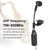 Sistema De Micrófono Inalámbrico UHF Profesional Baomic TR15 Para Saxofón 16 Canales Accesorio Para Instrumentos Electrónicos - details 8