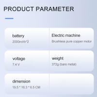 Aspiradora Portátil Sin Cable Con Fuerte Succión Para Coche Y Hogar Máquina De Limpieza Robótica Accesorios Para Automóviles Material ABS Capacidad De Batería 2*2000mAh Carga Por Cable Tipo-C - details 19