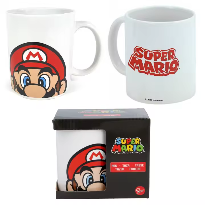 Taza Mug Cerámica Stor Videojuego  Super Mario 325ml - 1