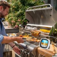 Termómetro De Cocina Digital Táctil Para Carne Y Barbacoa Medidor De Temperatura De Alimentos Herramienta De Cocción Timer Para Steaks 1PC - details 5