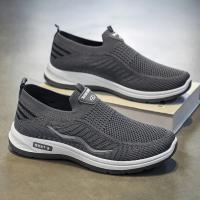 Zapatos Casuales Para Hombre Transpirables Zapatillas De Correr Y Caminar Ligeros Slip on Para Pareja Talla 44 Material Superior De Malla - details 7