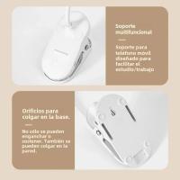 Lámpara De Mesa Flexible Con Soporte Para Libros Y Clip Luz De Lectura USB Para Dormitorio Decoración De Noche Lámpara De Lectura - details 10