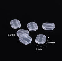 50 Piezas De Almohadillas Para Pendientes De Silicona Transparente Comodidad Para Clips De Pendientes Accesorios De Joyería - details 4