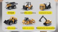 Juego De 6 Piezas De Camiones De Construcción Clásicos En Aleación Para Niños Juguetes Educativos De Vehículos De Escala 1:64 Regalo Ideal - details 2