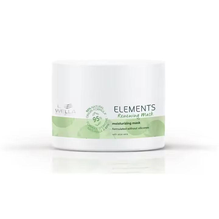 Wella Elements Renewing Mask. | Mascarilla intensa diseñada para restaurar la hidratación y fortalecer el cabello desde el interior. - 1
