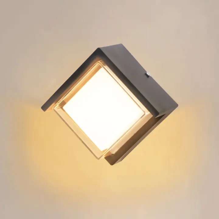 Lámpara De Pared Moderna Y Sencilla LED Para Exterior Impermeable IP65 Decorativa Para Jardín Puerta De Villa Balcón Luz De Pasillo Auto Contenida Sin Bombillas Incluidas - 1
