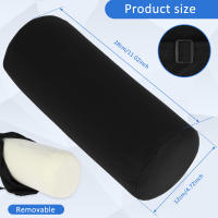Almohada De Soporte Lumbar En Forma De Cilindro De Espuma De Memoria Con Correa Elástica Ergonómica Para Viaje Portátil Almohada Para La Columna Cervical - details 1