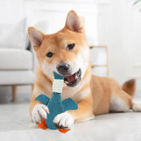 Juguetes Para Mascotas Resistentes Al Masticar Sonido De Ganso Limpieza De Dientes Para Perros Y Gatos Algodón Suave No Incluye Batería - details 0