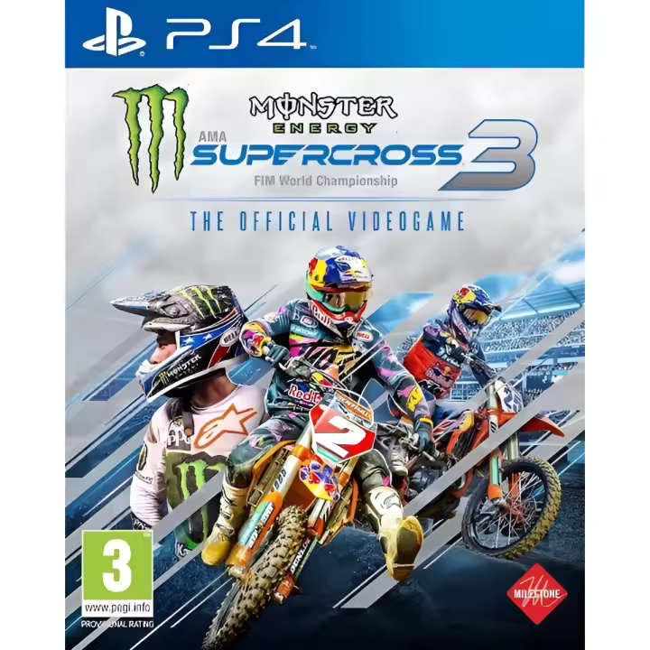 Monster Energy Supercross 3 The Official Videogame - PS4 - Nuevo Precintado - PAL España - 1