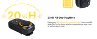 IKREA WF4085 Altavoz Bluetooth con Clip, Ultra Compacto, IPX5, 20H Música, Negro, para Música en Movimiento - details 1