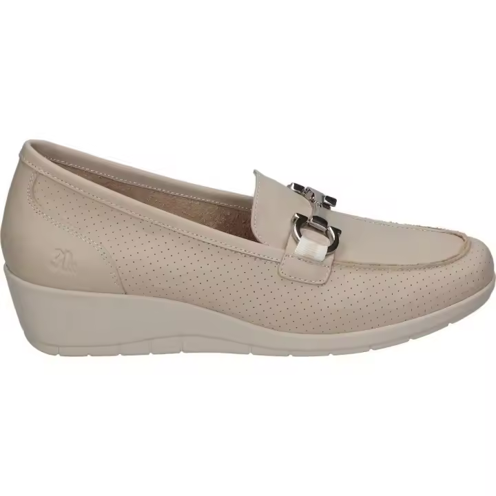 TREINTA´S | Zapatos TREINTA´S para Mujer - Mocasines con Cuña en Color Arena - Mocasín sin Cierre - Fácil de Poner y Quitar - Ligeras - Cómodas - Alta Calidad - Modelo 4102 - 1