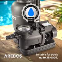 AREBOS Sistema de Filtrado de Arena con Bomba de 350 W - Eficiente y Fácil de Usar - details 13