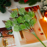 7 Tenedores De Plástico Artificial Para Navidad Y Bodas Con Nueces De Pino Y Hierba Falsa Accesorios Para Casa Y Fiestas DIY Disponibles - details 5