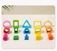 Juguetes De Madera Montessori Para Bebés Sorteo Y Pila De Formas Y Colores Juego De Enseñanza Temprana Para Niños De 1 a 6 Años - details 3