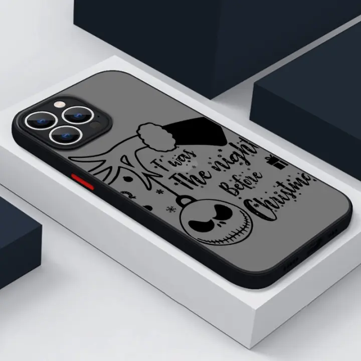 Funda De Teléfono Disney the Nightmare Jack Para iPhone 15 14 13 12 Mini 11 XS pro Max X XR 8 7 6 plus Transparente Y Antigolpes - 1