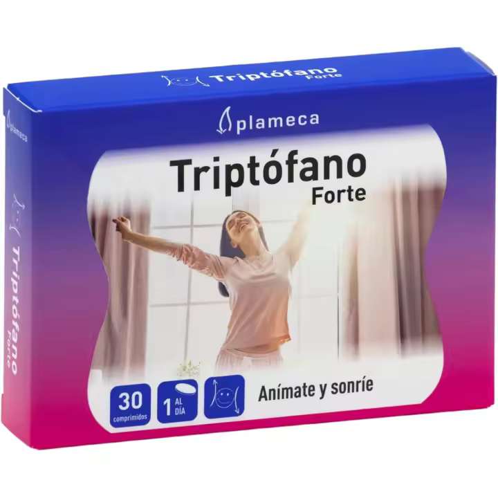 Plameca triptofano forte 30 comprimidos. ¡Anímate y sonríe con Triptófano Forte! - 1