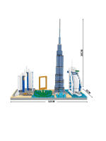 Juego De Bloques 3DSaudi Skyline Modelo Arquitectónico De Decoración Para El Hogar Kit De Bloques De Construcción Para Regalo Para Adolescentes Y Adultos - details 0