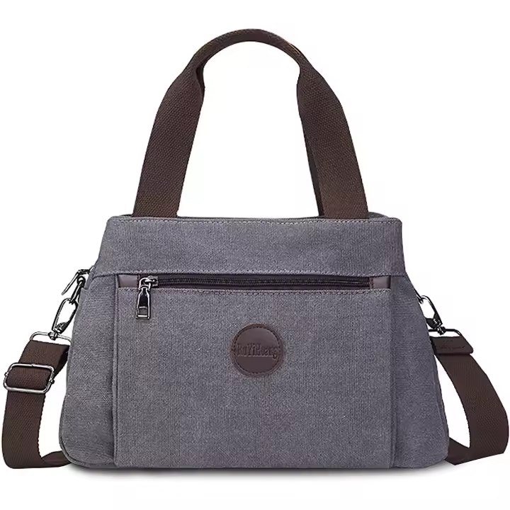 Bolsos de Mano para Mujer, Bandolera de Lona, Bolso de Mensajero, Bolso de Hombro Cruzado para Señora Viaje - 1
