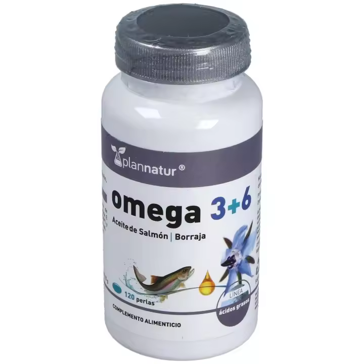 Plannatur Omega 3+6 Salmón Borraja 500Mg 120Caps - 1