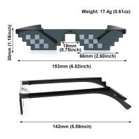 Gafas De Sol Mosaico Divertidas Gafas De Robot Retro Para Juegos De Mesa Regalos De Fiesta De Cumpleaños Para Hombres Y Mujeres - details 4