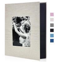 Álbum De Fotos De Lino 4x6 Con 200 Bolsillos Diseño De Inserción Protege Fotos De Viaje Material De Cubierta De Tela - details 6