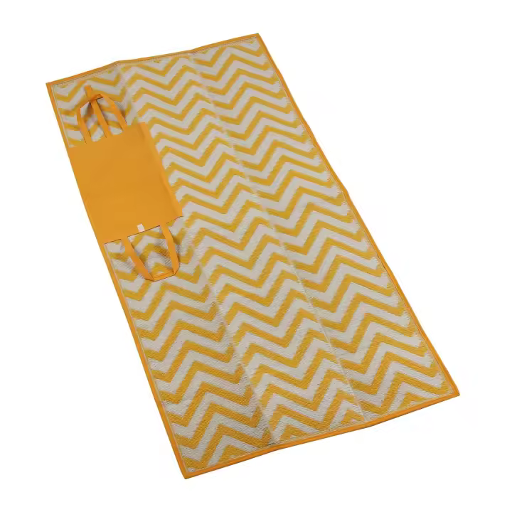alfombra picnic yellow stripes - 1