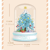 Juguetes De Rompecabezas Para Niños Caja De Música De Árbol De Navidad Con Bloques De Construcción Cristal Regalos De Navidad Para Edad 6-12 - details 10