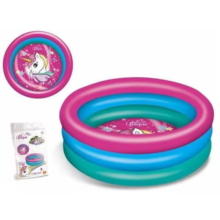 Piscina Hinchable Unicornio 100 cm de diámetro - 1