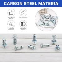 Juego De Tornillos Y Tornillos De Expansión Con Placa De Bloqueo Petal Para Techo Y Pared Material De Acero Galvanizado Tamaños M3 M4 M5 M6 - details 13
