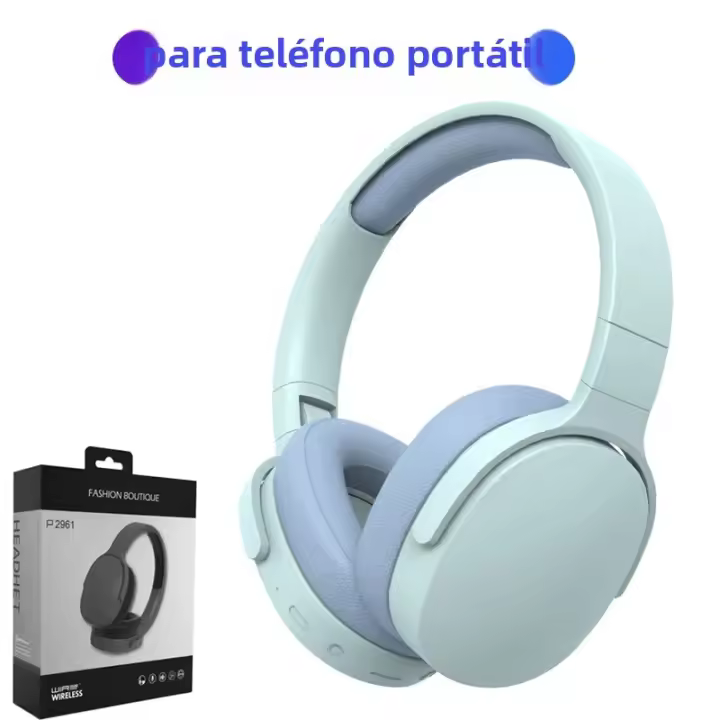 Auriculares Bluetooth over Ear Stereo HIFI Inalámbricos Con Bass Fuerte Para Juegos Y Música TF/AUX Compatible Con MIC/Radio Regalo Ideal - 1