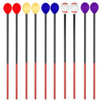 Pareja De Palmas De Batería Para Marimba De Caña De Arce Con Mango Duro Accesorios De Percusión Para Xilofono Y Piano Fibra De Carbono Rojo Azul Amarillo Morado Blanco - details 0