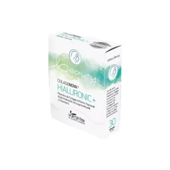 Suplemento alimenticio Colagenova Hyaluronic con 30 cápsulas de Vaminter - 1
