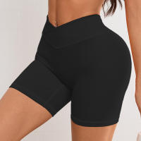 Shorts De Yoga Para Mujer Con Cintura Cruzada V 3.5 Shorts De Entrenamiento Fitness Deportivos Sin Bolsillos Regular Nylon Spandex - details 7